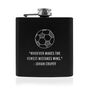 Personalised Football Quote Hip Flask, thumbnail 4 of 4