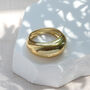 Sterling Silver Or 18ct Gold Plated Chunky Dome Ring, thumbnail 5 of 7