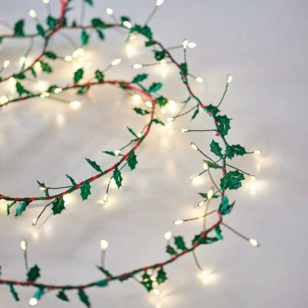 Holly Twine LED String Lights 50cm