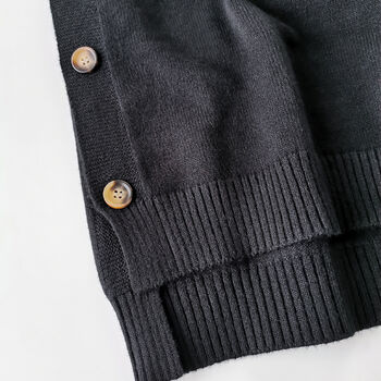 Oslo Knitted Vest Black, 2 of 6