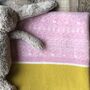Soft Lambswool Knitted Fair Isle Baby Blanket, thumbnail 4 of 7