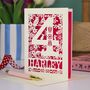 Personalised 4th Birthday Card Papercut Woodland Design, thumbnail 7 of 7