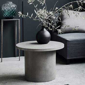 Concrete Circular Side Table, 4 of 6
