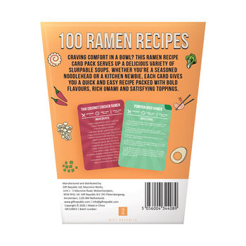 Ramen Recipes – 100 Flavourful Ramen Dishes In A Fun Recipe Card Pack, 4 of 6