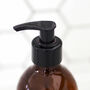 Refillable Amber Bottle With Minimalist Label, thumbnail 7 of 9