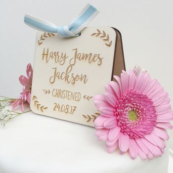 Personalised Christening, Baptism Or Naming Day Topper, 3 of 6