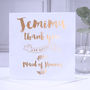 Copper Foil Maid Of Honour Thank You Card, thumbnail 1 of 2