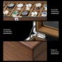 12 Grids Wooden Watch Storage Box Case, thumbnail 4 of 6