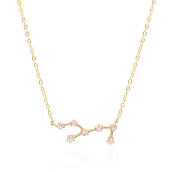 Esphyr Constellation Zodiac Necklace 18 K Gold Plated, 6 of 8