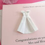 Personalised Mrs And Mrs Origami Wedding Card, thumbnail 4 of 5