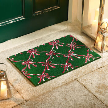 My Mat Printed Coir Christmas Festive Bows, 2 of 3