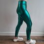 Green Mermaid Adult Festival Leggings, thumbnail 6 of 6