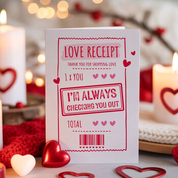 Funny 'Checking you Out' Valentine's Card, 4 of 4