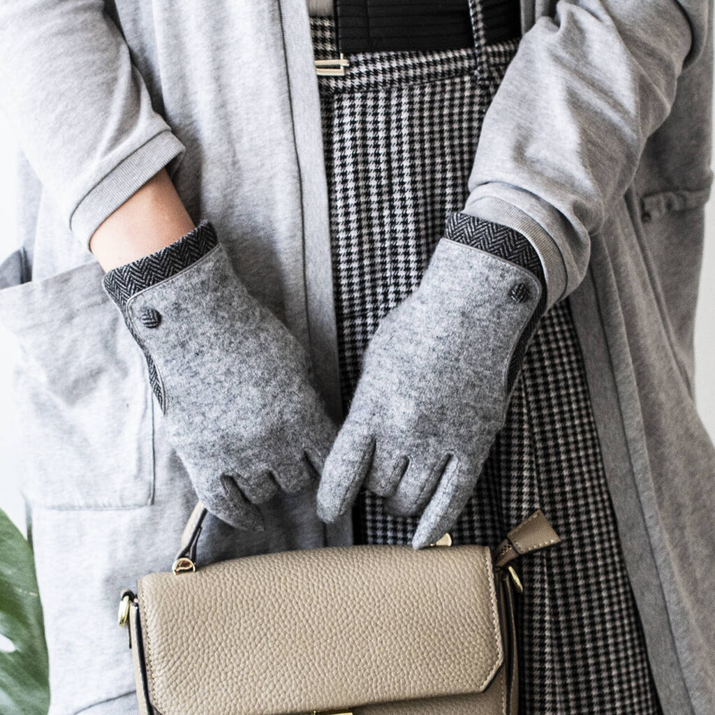 Waterproof Merino Wool Touchscreen Gloves 3 Layer Thermal Winter Gloves
