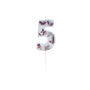 Pressed Petal Five Number Birthday Candle, thumbnail 2 of 2