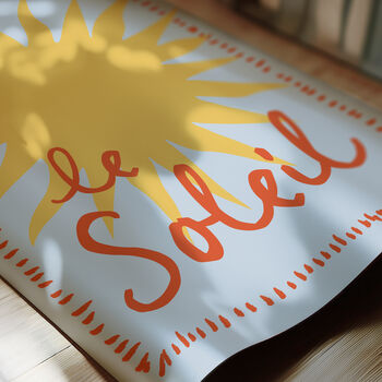 Set Of Le Soleil And La Lune Sun And Moon Wall Prints, 10 of 12