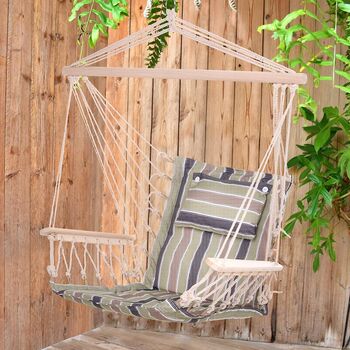 Hanging Hammock Chair Swing Outdoor Hanging Bed, 2 of 12