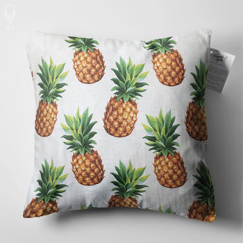 Pineapple Patterned Cushion Cover With Orange And Green, 5 of 7