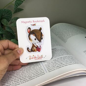 Personalised Magnetic Bookmark Reading Animals, 4 of 7