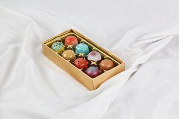 Box Of Eight Handmade Luxury Truffles By Saffire Chocolates, 6 of 6