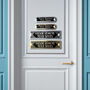 Remove Your Shoes Metal Door Sign Art Deco Or Modern, thumbnail 5 of 5