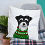 Dog Breed Christmas Jumper Cushion Cover Personalised, thumbnail 10 of 12