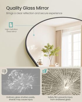 Arched Standing Mirror Full Length Glass, 3 of 6