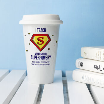 Personalised Super Teacher Travel Mug, 6 of 7