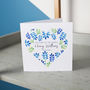 Personalised Floral Heart New Born Baby Card, thumbnail 7 of 8