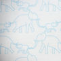 Elephant Print Cot Bed Fitted Sheet, thumbnail 2 of 3