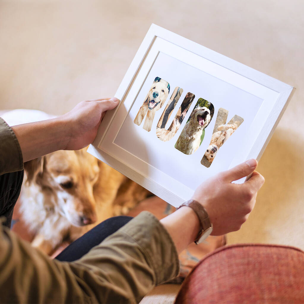 Personalised Framed Dog Photo Print, 1 of 3