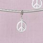 Sterling Silver Peace Charm, thumbnail 4 of 7