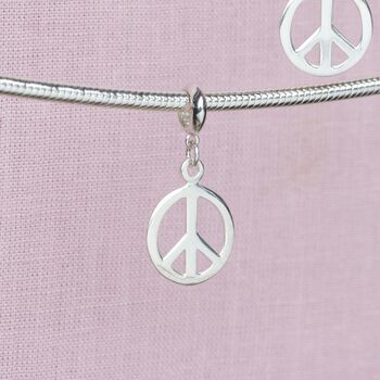 Sterling Silver Peace Charm, 4 of 7
