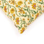 Bahar Floral Yellow Cushion Cover, thumbnail 4 of 4