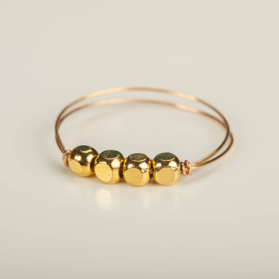 Thin Gold Stackable Ring Band By Storm In A Teacup | notonthehighstreet.com