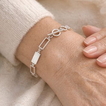 70th Birthday Seven Link Toggle Bracelet, 6 of 7