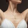Personalised 18ct Gold Plated Ballerina Necklace, thumbnail 3 of 12