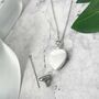 Personalised Sterling Silver Engraved Heart Cremation Ashes Urn Necklace, thumbnail 7 of 12
