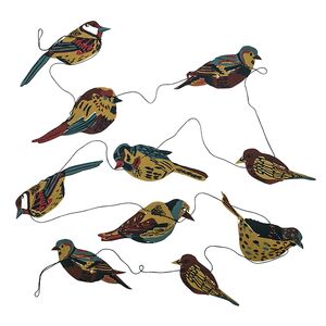 Garden Birds Recycled Paper Garland By East End Press