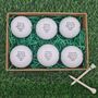 Six Personalised Golf Balls. Four Brands To Choose From. Any Logo, Photo Or Text. Free Gift Box, thumbnail 5 of 12
