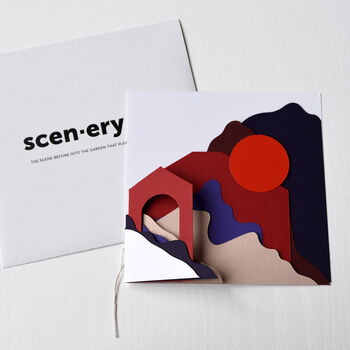 Handmade Scenery Paperart Zine Card, 8 of 9