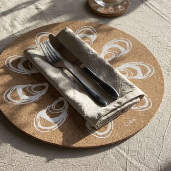 Cork Max Placemat Set Of Two | Oyster, 2 of 6