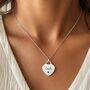 Personalised Heart Pendant Necklace Engrave Name Symbol, thumbnail 7 of 7