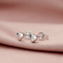 Diamond Heart Stud Earrings, thumbnail 1 of 6