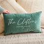 Personalised Couples Velvet Cushion, thumbnail 3 of 5