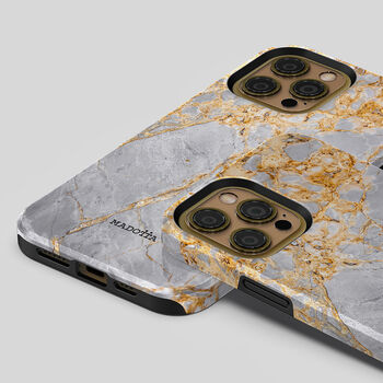 Golden Sky Marble Tough Case For iPhone, 4 of 4