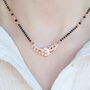 Indian Rose Gold Zircon Mangalsutra Necklace, thumbnail 1 of 3