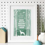 Personalised Family Print With Any Dog Breed, thumbnail 3 of 5