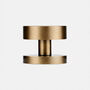 Brass Antique Gold Mortice Door Knobs With Gloss Insert, thumbnail 5 of 8