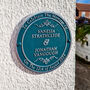 Personalised Round Wedding Heritage Aluminium Gift Plaque, thumbnail 4 of 6